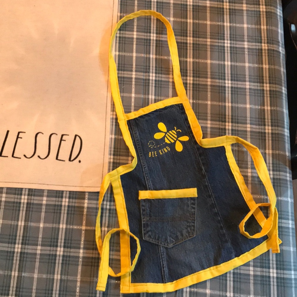 Recycled Jeans Denim Apron for Toddler